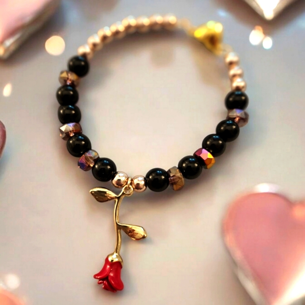 Handmade Rose Petal Bracelet